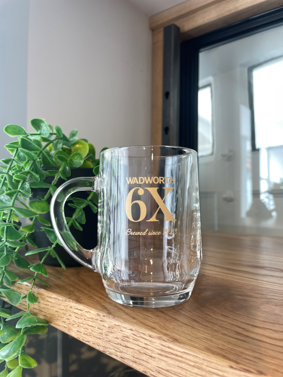 6X Tankard Half Pint Glass