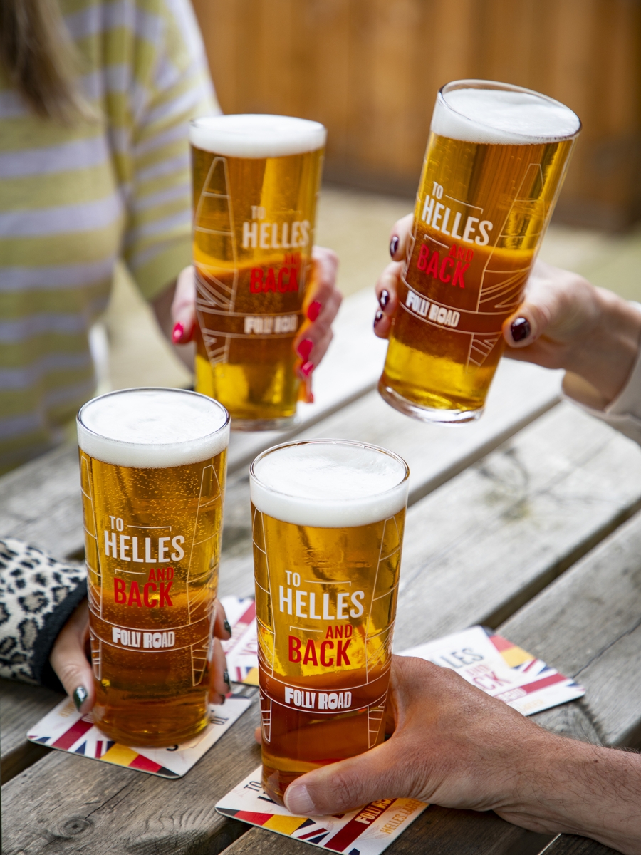 To Helles and Back Pint Glass