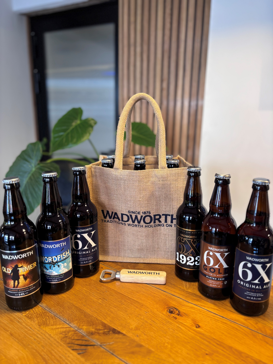 Wadworth Mixed Bottle Selection with Jute Bag and Bottle Opener