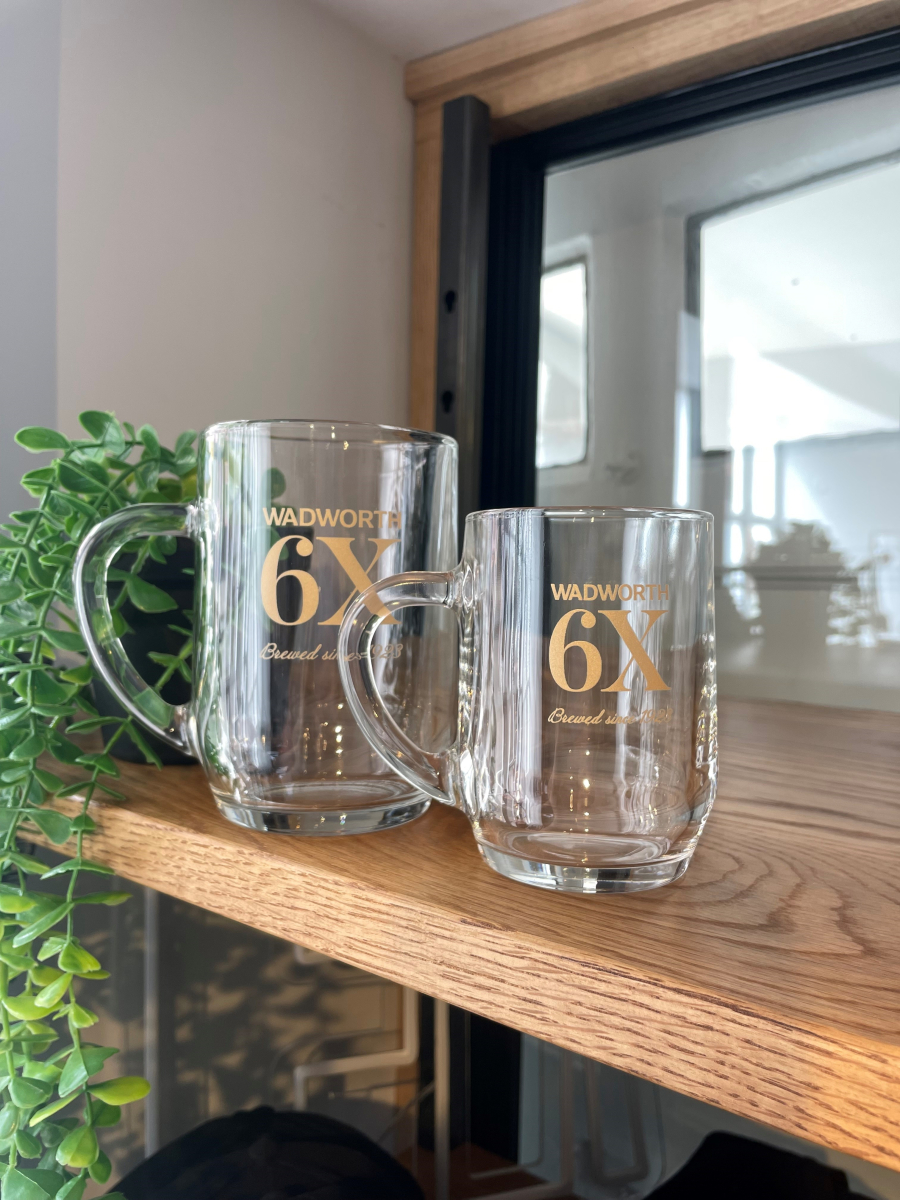6X Tankard Half Pint Glass
