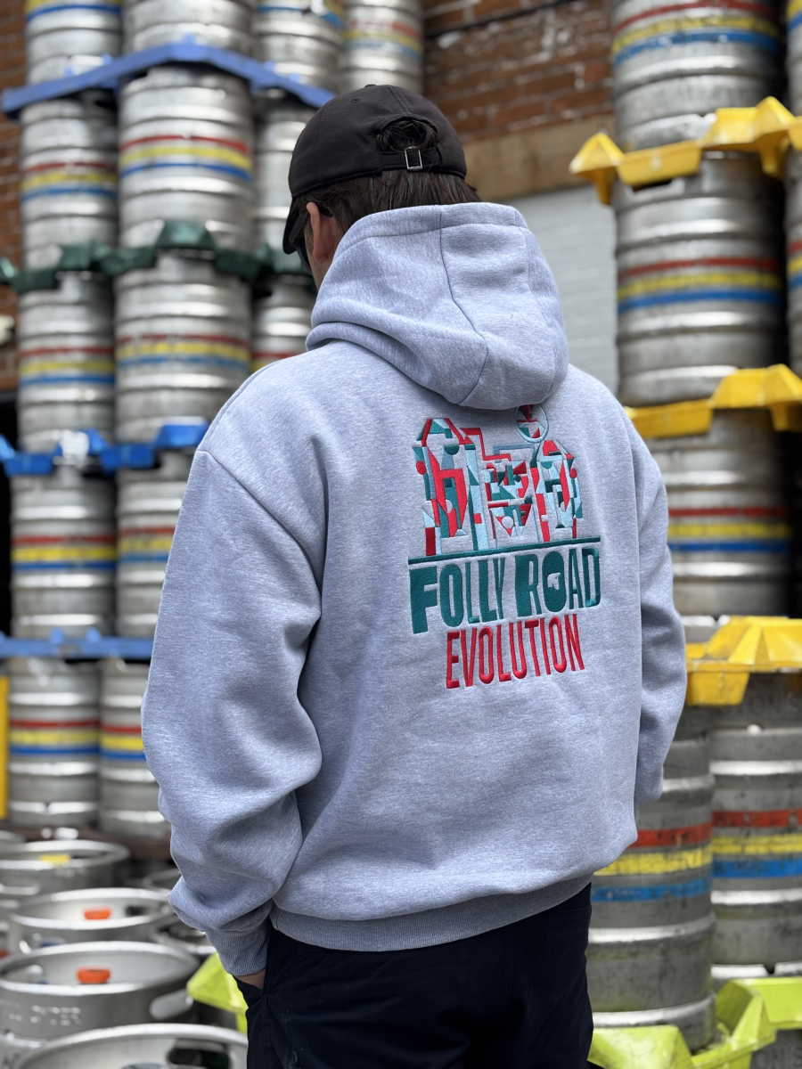 FOLLY ROAD EVOLUTION GREY HOODIE
