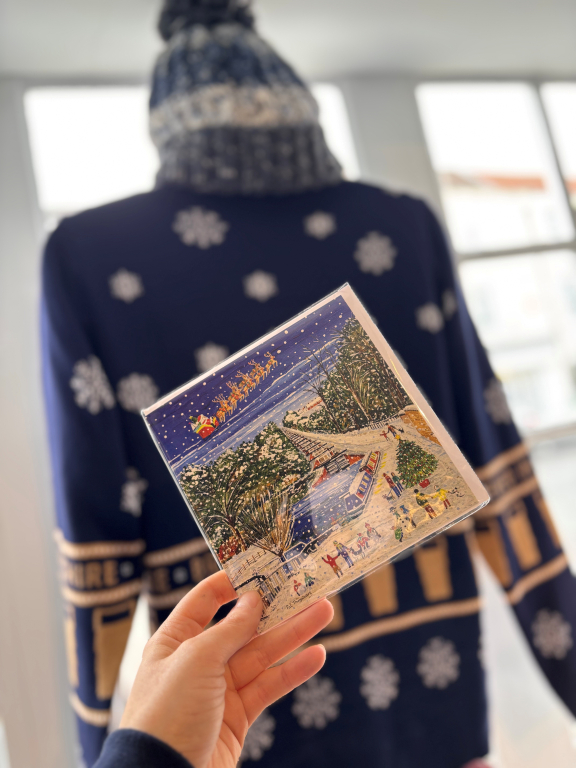Devizes Caen Hill Locks Christmas Card
